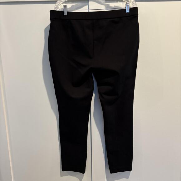 Coldwater Creek Pants Womens Large Black Pull On Stretch Slim Ankle Work Ponte - Picture 4 of 10